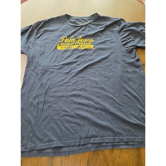 VINTAGE Polo Jeans Co Ralph Lauren Logo Graphic T-shirt Men Large Short Sleeve - Picture 3 of 15